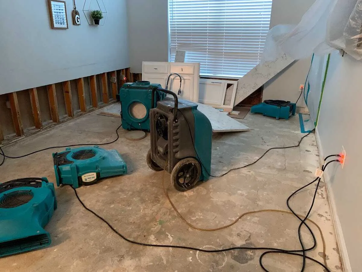 Dehumidifier in flood-cut room for Water Extraction & Removal in Sandown